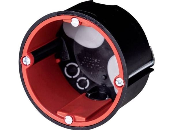 ftronic brandsäkerhetsdosa Ø68 mm d50 mm med kabel- och rörgenomföringar BS2700 infälld dosa
