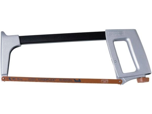 Bahco Profesjonell baufilbue, Baufil, Aluminium, Sort, Oransje, Sølv, Sølv, 30 cm, 300 mm