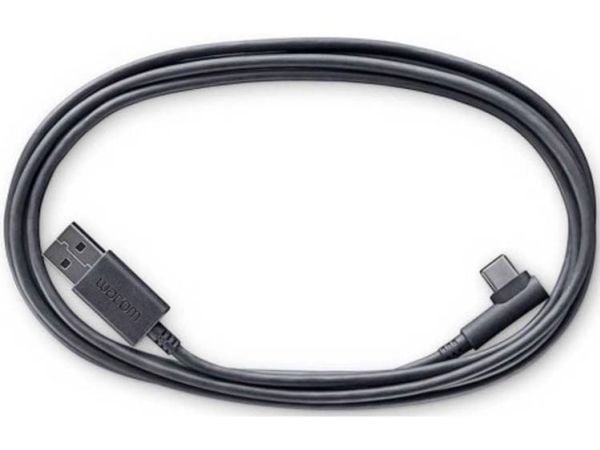 Wacom - USB-kaapeli - mini-USB tyyppi B (han) vinklet til USB (han) lige - 2 m - Intuos Pro Large, Medium, Small -laitteille