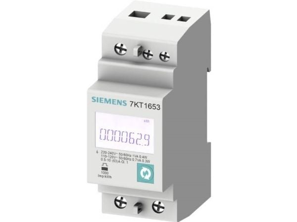 Siemens 7KT1651, Vahvavirta, kWh, IP40, 63 A, 146 g, 146 g
