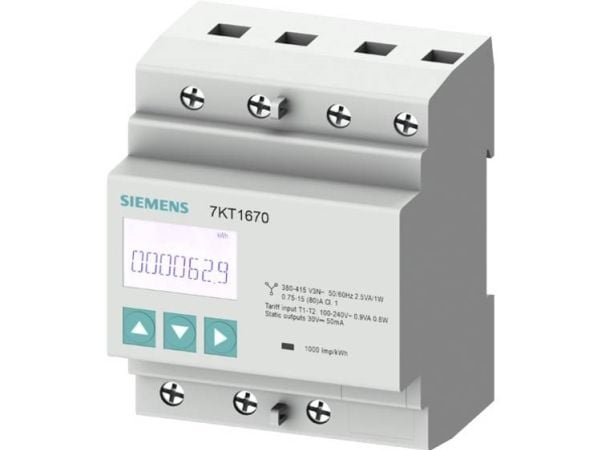 Siemens 7KT1665, Strøm, kWh (kilowattime), 362 g