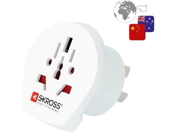 Skross 1.500222-E, Type I (AU), Universell, Hvit