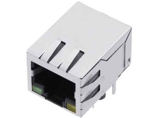 encitech RJJS-88-1405-EJH-063 RJ-liitin 3260-0030-20 Liitin, uppoasennus vaakasuoraan napalukuun (RJ) 8P8C metalli 1 kpl