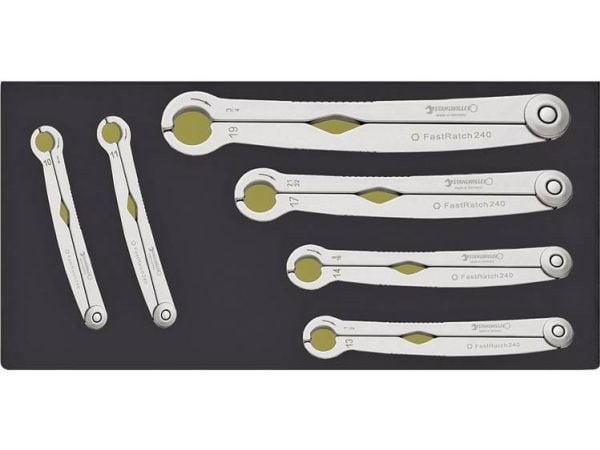 Stahlwille TCS 240/6 96838774 Rengasavainsarja 6 osaa 10 - 19 mm