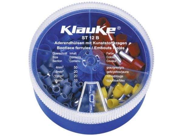KLAUKE Hajotusrasia koottuna ST12B ja eristetyt johdinpääteholkit ST12B (ST12B) (ST12B)