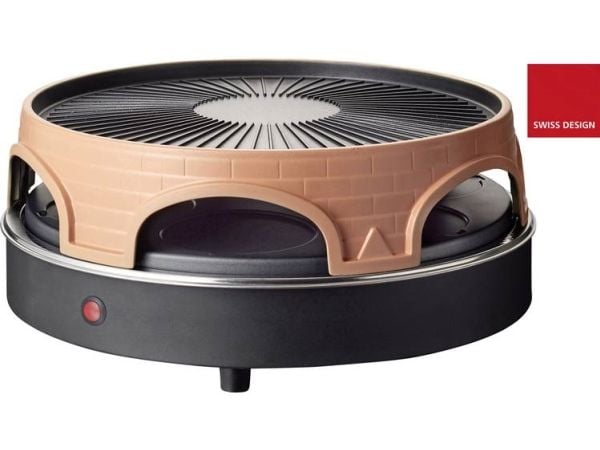 Emerio PO-113255.4 - Pizza oven/grill/raclette - 1.8 kW - terrakottaoransje