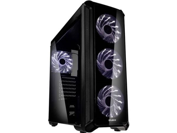 Zalman i3 Edge - Mid tower - ATX - genomskinlig sidopanel (akryl) - ingen strömförsörjning (ATX) - USB/ljud