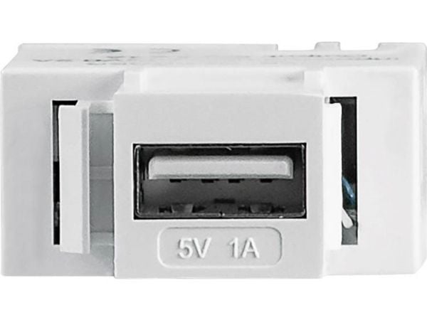 Intellinet 772167, Tasainen, Valkoinen, USB A, Pääte, Naaras, -10 - 40 °C