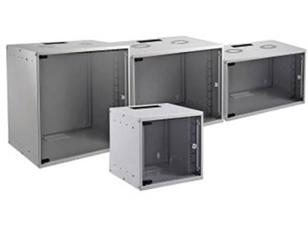 EFB Elektronik WGB-1912GR.45, Veggmonterbar hylle, 12U, 80 kg, Grå