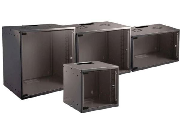 "EFB-Elektronik 19"" 06HE Seinäasennuskotelo Basic, FLAT-Pack, syvyys 450mm, RAL9005"