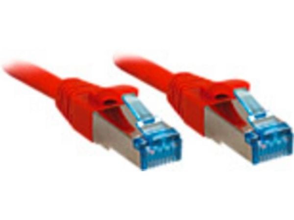 Lindy 47168, 10 m, Cat6a, S/FTP (S-STP), RJ-45, RJ-45, Rød
