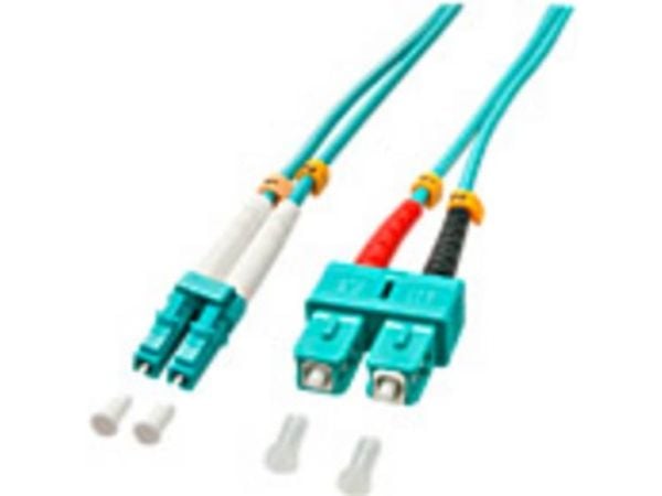 Lindy 10m OM3 LC - SC Duplex, 10 m, OM3, LC, SC