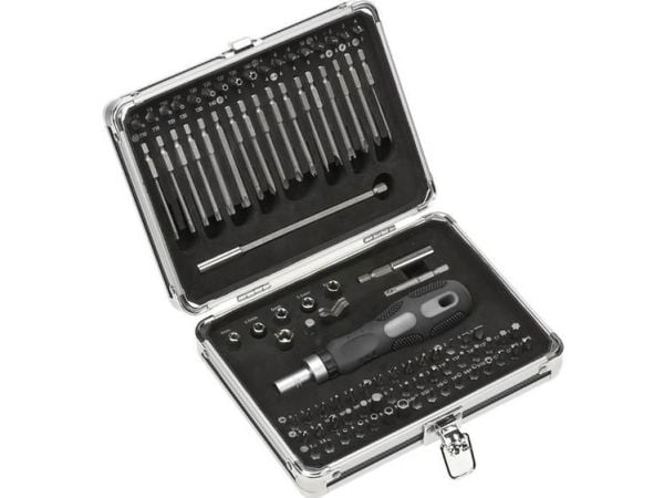 kwb 106800, 63 stykker, Philips, Pozidriv, Spor/slot, Torq-Set, Torx, Tri-Wing, 2, 4, 6.5 mm, 25 mm, 25,4 / 4 mm (1 / 4"), Sekskantet