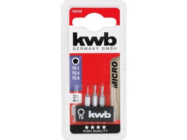 kwb 128340, 3 stykker, Pentalobe, 28 mm