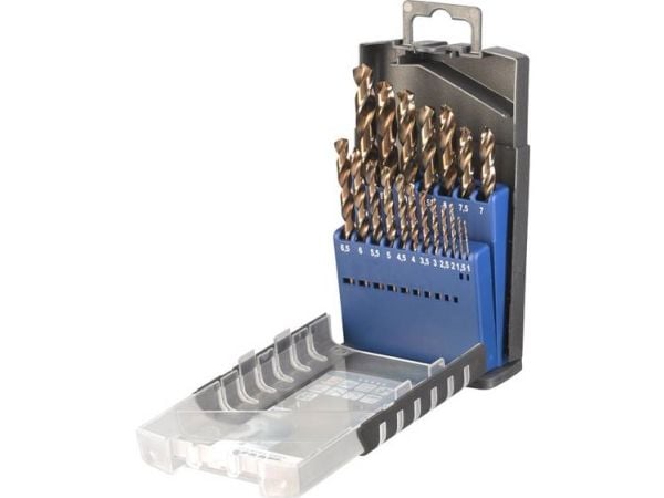 kwb COBALT HSS CO, Drill, Drill bit set, Høyrehåndsrotasjon, Strykejern, Plast, Profil, Rustfritt stål, Rustfri stålplate (tynn), 135°, Cobalt Allo...