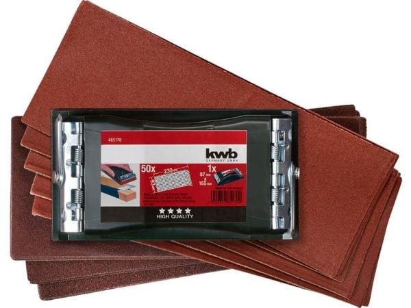 kwb 485170, Fleksibel, Slipebrett, Brun, 230 x 93 mm