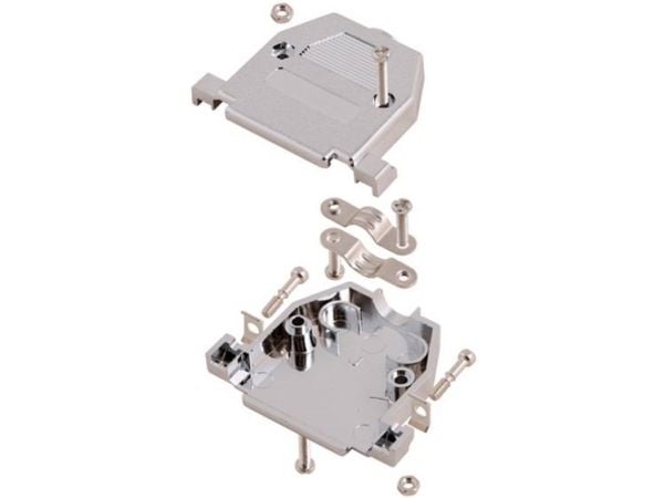 MH Connectors 2360-0105-01 D-Sub-kabinett 9-polet plast/metallisert 180° sølv 1 stk