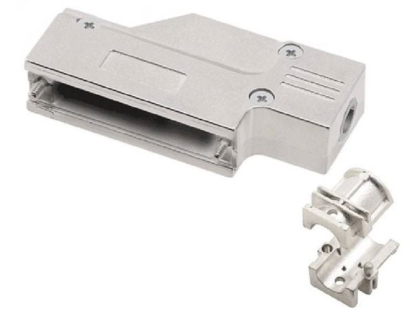 encitech DCMR25-HI-K 6560-0701-03 D-SUB-kotelo Napaluku: 25 Sinkkivalu 90° Metalli 1 kpl 1 kpl