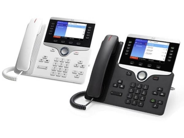 Cisco IP Phone 8851 - VoIP-telefon - SIP, RTCP, RTP, SRTP, SDP - 5 linjer - koksgrå