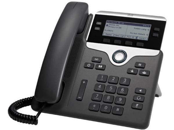 Cisco IP Phone 7841 - With Multiplatform Phone Firmware - VoIP-telefon - SIP - 4 linjer - TAA-samsvar