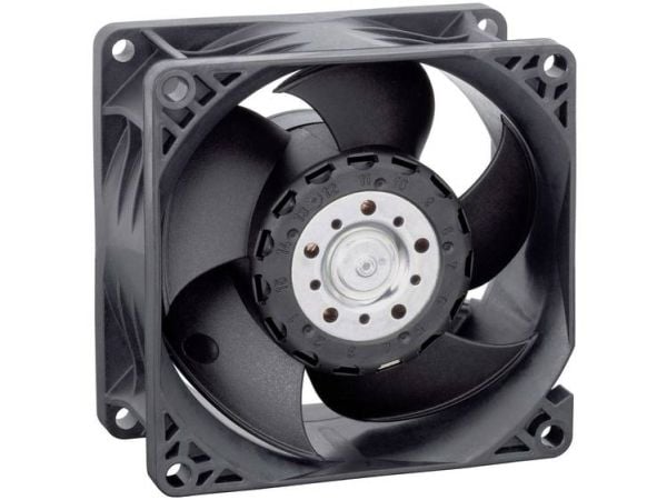ebm-papst 8218J/2H4P S-Force, Vifte, 8 cm, 14000 RPM, 222 m³/t, Sort