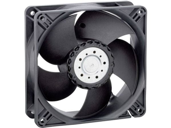 ebm-papst 4412M, Vifte, 12 cm, 3300 RPM, 184 m³/t, Sort