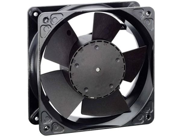 ebm-papst 4114 NH5, Ventilator, 11,9 cm, 7500 rpm, 390 m³/t, Sort