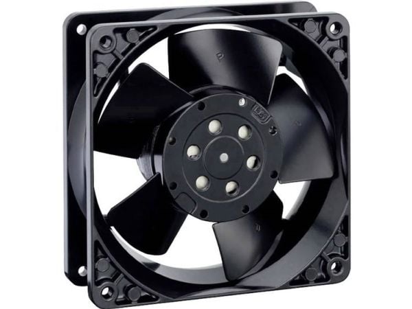 ebm-papst 4656 N, Vifte, 11,9 cm, 2650 RPM, Sort