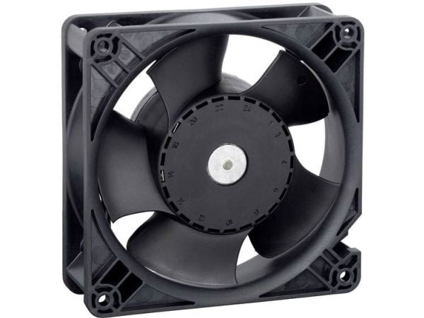 ebm-papst DV4114N, Vifte, 11,9 cm, 6000 RPM, 280 m³/t, Sort