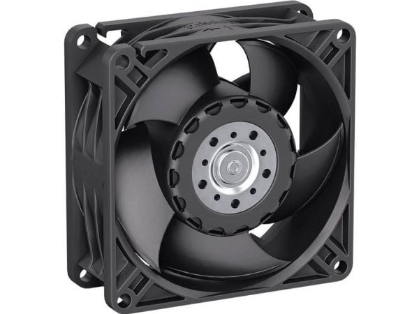 ebm-papst 8312 NN, Vifte, 8 cm, 3700 RPM, 56 m³/t, Sort