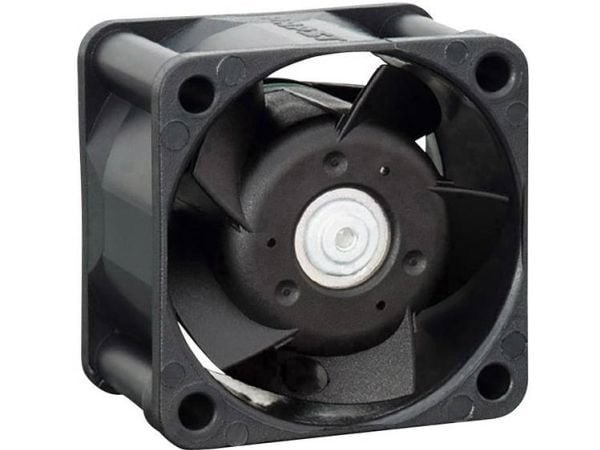 ebm-papst 412JHH, Vifte, 4 cm, 13000 RPM, 24 m³/t, Sort