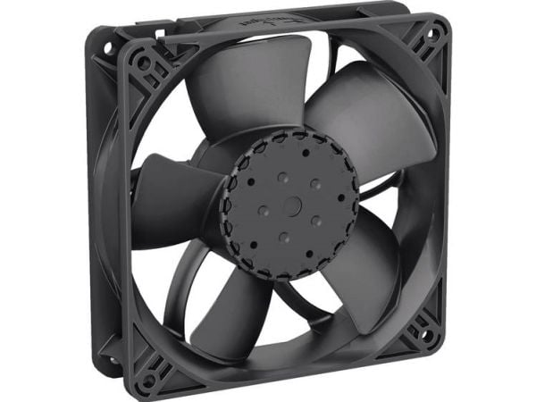 ebm-papst 4314 NN, Vifte, 12 cm, 190 m³/t, Sort