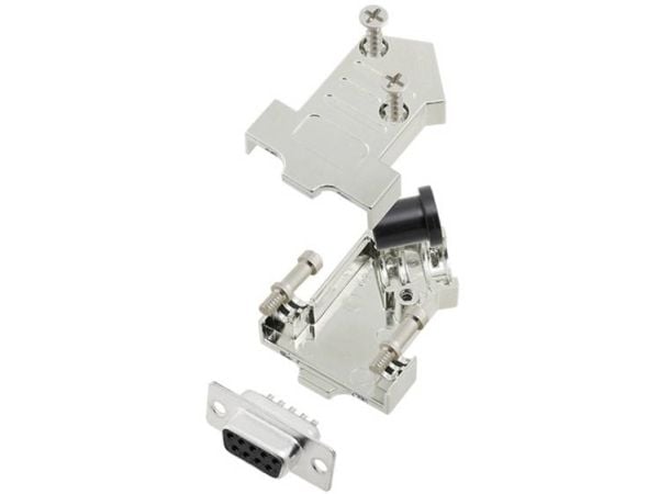 TRU COMPONENTS TCD45NT09MDBSK 7708512 D-SUB sokkel-/pinne-liste-sett 45°, poltall 9 loddekontakt (1 stk)