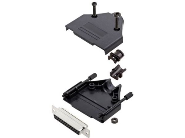 TRU COMPONENTS TCDTPKP25DMSK 7708568 D-SUB sokkel-listesett 180° poltall: 25 loddepinne 1 stk