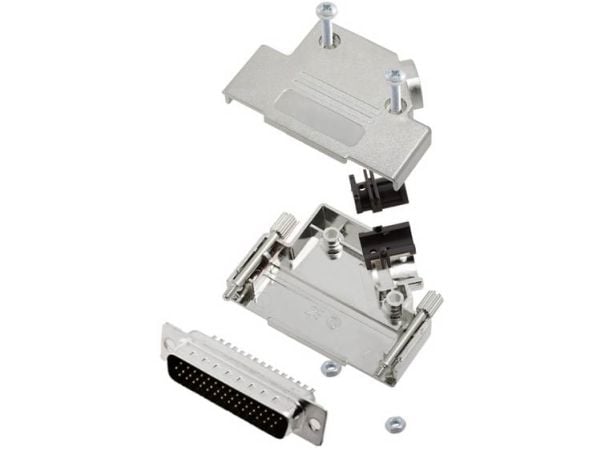TRU COMPONENTS TCD45PKM25HDP44K D-SUB stiftlistesett 45° poltall: 44 loddekontakt 1 stk