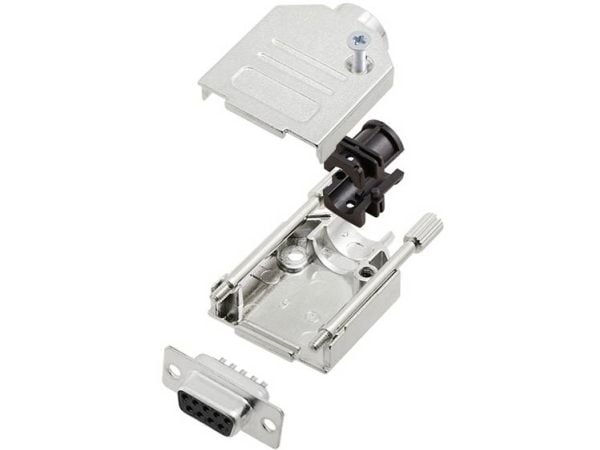 TRU COMPONENTS TCDTZK09DBSK 7709624 D-SUB lodde-/koblingssett 180° Poltal: 9