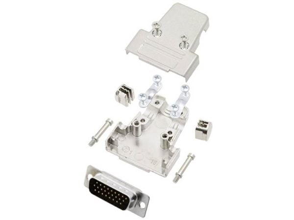 TRU COMPONENTS TCTRIM15HDP26K D-SUB pinlistesett 180° poltall: 26 lodde 1 stk