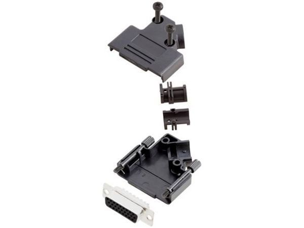 TRU COMPONENTS TCD45PKP15HDS26K 7709880 D-SUB hylsesett, 45° poltall: 26 loddepol, 1 stk