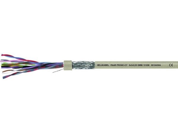 HELUKABEL 21035, Pienjännitekaapeli, Harmaa, Kupari, 0.25 mm², 32 kg/km, -5 - 80 °C