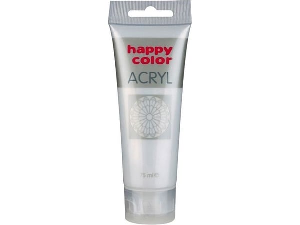 Happy Color Akrylmaling 75ml sateng sølv (7370 0075-811)