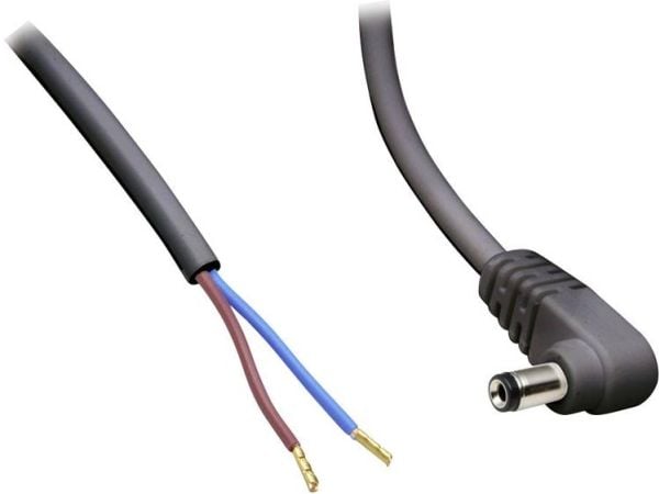 BKL Electronic lavspent tilkoblingskabel med åpne ender 5,50 mm / 2,10 mm 5,00 m, 1 stk
