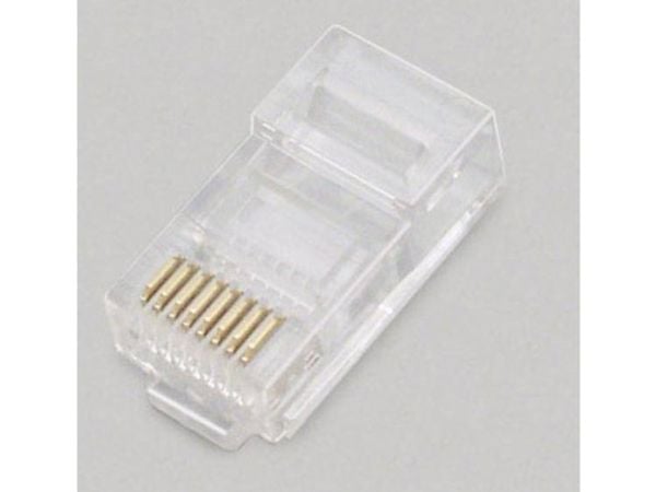 BKL Electronic RJ-kontakt 2606003 rett pol (RJ) 8P8C transparent (100 stk.)