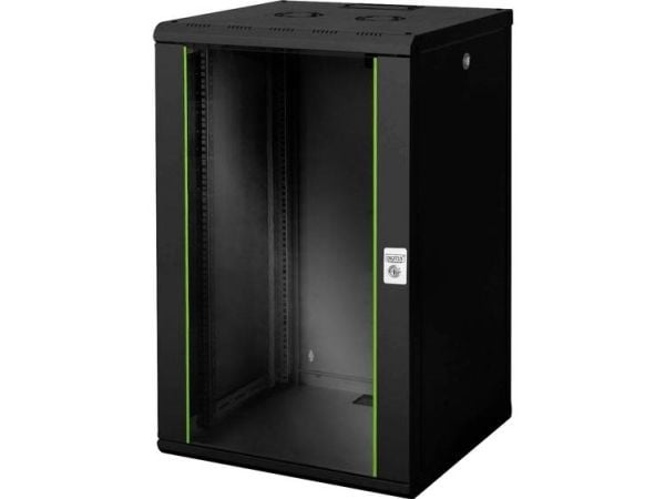 DIGITUS Professional DN-19 20U-6/6-SW - Rack skap - veggmonterbar - svart, RAL 9005 - 20U - 19"