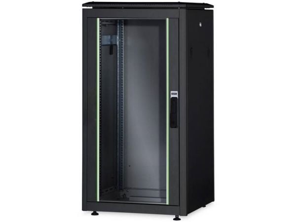 DIGITUS Professional Unique DN-19 26U-6/10-B-1 - Räkkikaappi - lajiteltu, RAL 9005 - 26U - 19"