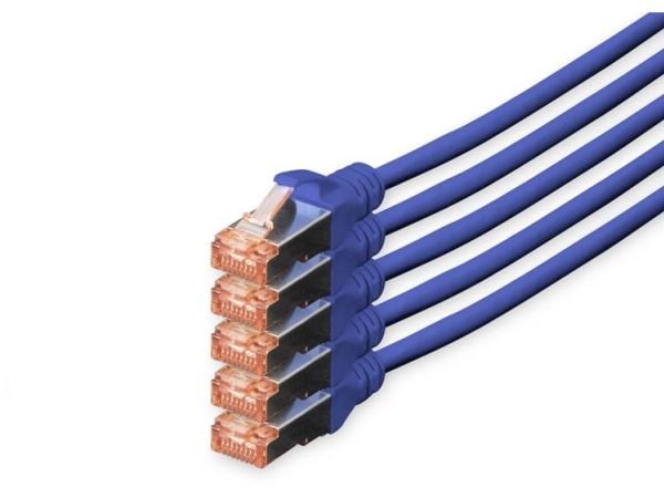 DIGITUS Professional - Koblingskabel - RJ-45 (hann) til RJ-45 (hann) - 10 m - SFTP, PiMF - CAT 6 - IEEE 802.3 - med støvel, halogenfri, uten hindri...