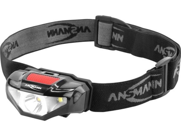 Ansmann HD70B, Hodebåndslommelykt, Svart, Akrylonitril-butadien-styren (ABS), Plastikk, IP44, LED, 1 lamper