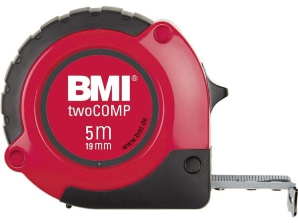 BMI twoComp 472841021M Målebånd 8 m Stål