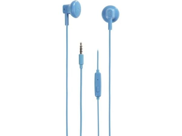 Vivanco BUDZ, Koblet med ledninger (ikke trådløs), Samtaler/musikk, 20 - 20000 Hz, 14 g, Hodesett, Blå