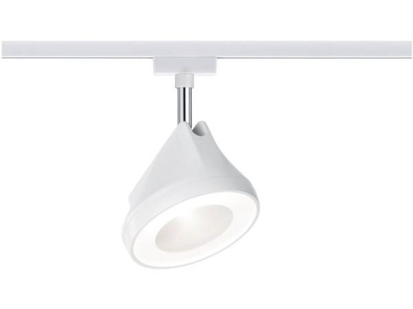 Paulmann 954.47, Spotlight på skinne, 1 ampuller, LED, 2700 K, 1180 lm, Kromfarget, Hvit