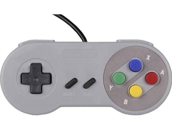 Joy-iT SBC-GAMEPAD-SNES, Gamepad, PC, Valg-knapp, Startknapp, Analog, Koblet med ledninger (ikke trådløs), USB 2.0